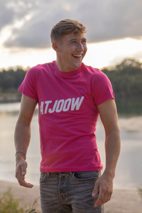 Atjoow T-shirt (ik heet helemaal geen rodney) Roze - Afbeelding 3