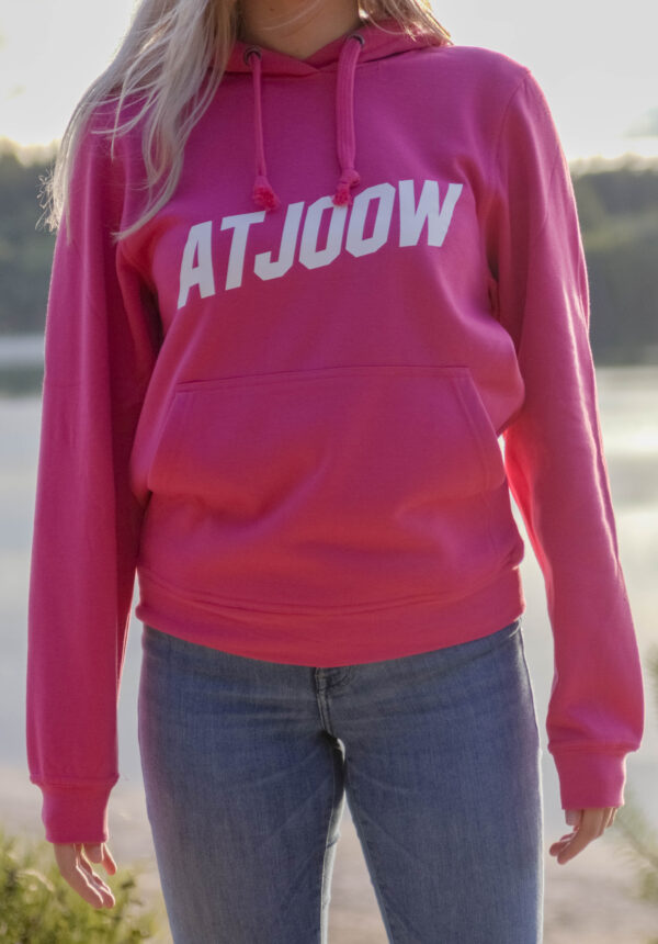Atjoow Hoodie (zonder tekst op achterkant) Roze - Afbeelding 3