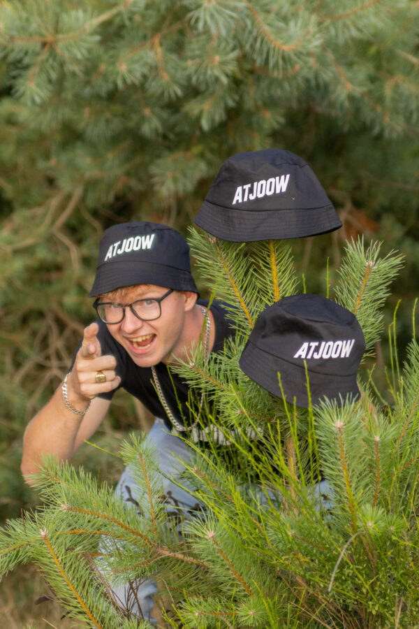 Atjoow Bucket Hat Zwart - Afbeelding 2