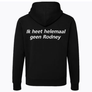 Atjoow Hoodie (Ik heet helemaal geen Rodney) Zwart