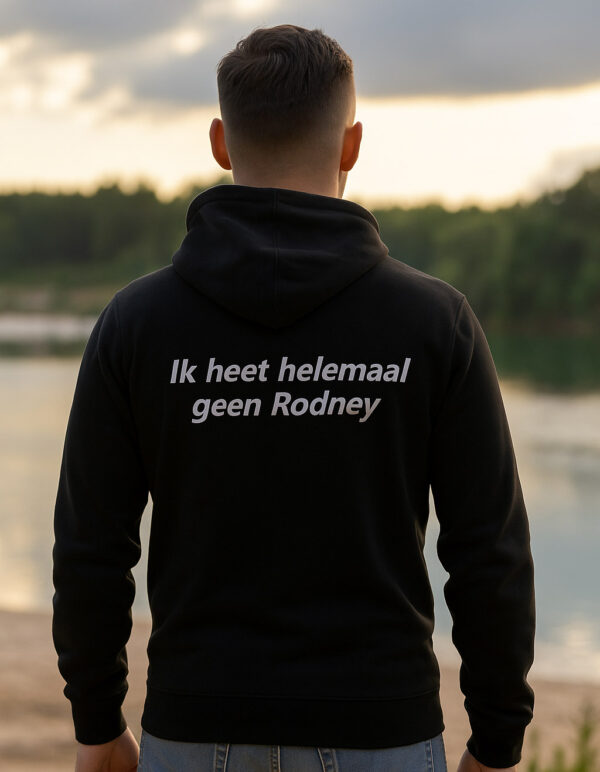 Atjoow Hoodie (Ik heet helemaal geen Rodney) Zwart - Afbeelding 4