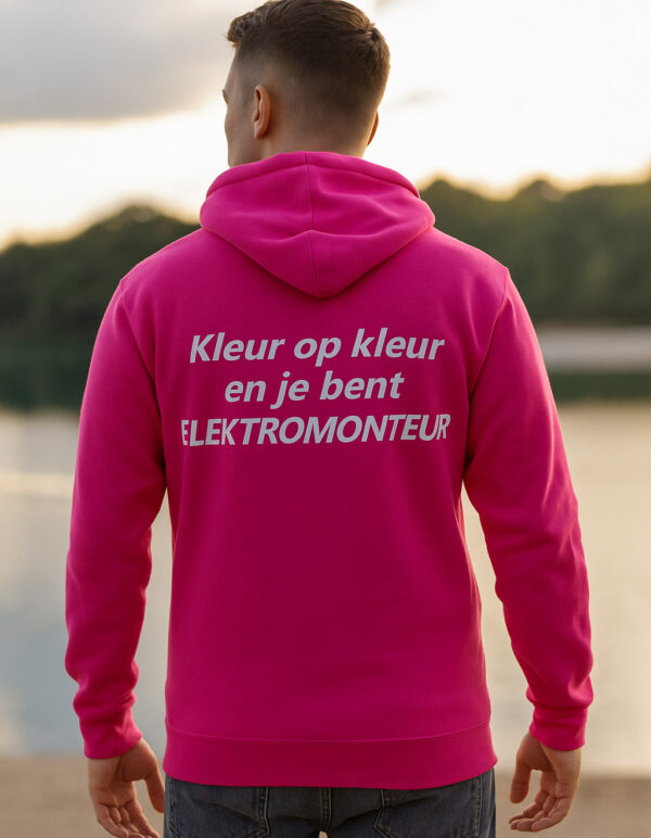 Atjoow Hoodie (kleur op kleur elektromonteur) Roze - Afbeelding 4