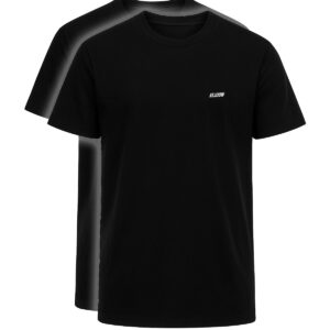 Set van 2 shirts met klein ATJOOW logo (Zwart)