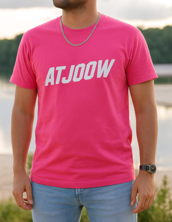Atjoow T-shirt M.O.I. (Meestal Onder Invloed) Roze - Afbeelding 3
