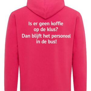 Atjoow Hoodie (Geen koffie op de klus) Roze