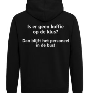 Atjoow Hoodie (Geen koffie op de klus) Zwart