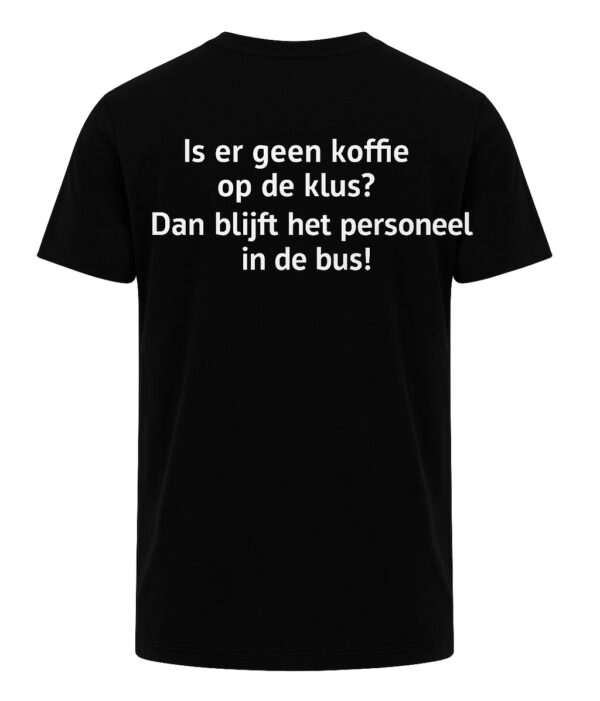 Atjoow T-shirt (Geen koffie op de klus) Zwart