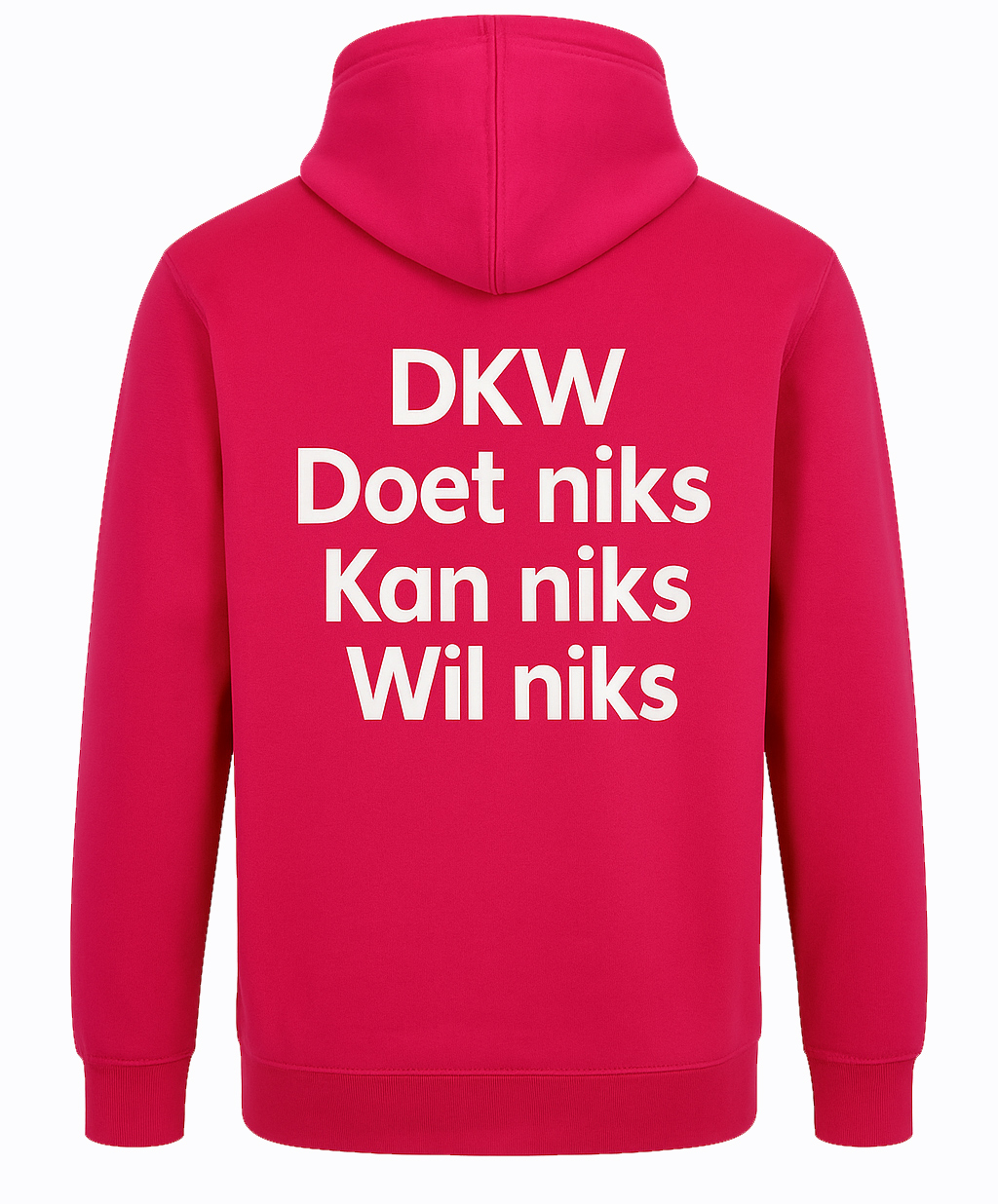 Atjoow Hoodie (DKW Doet Niks Kan Niks Wil Niks) Roze (Kindermaten)