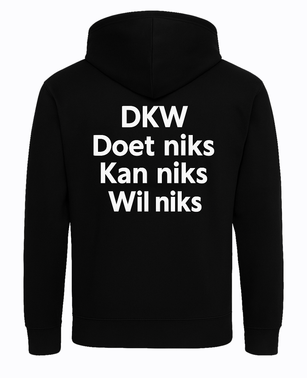 Atjoow Hoodie (DKW Doet Niks Kan Niks Wil Niks) Zwart (Kindermaten)