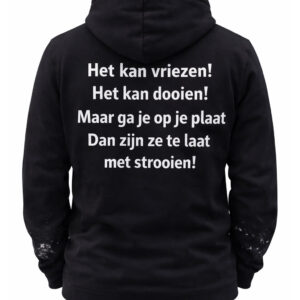 Atjoow Hoodie (Het kan vriezen, het kan dooien) Zwart
