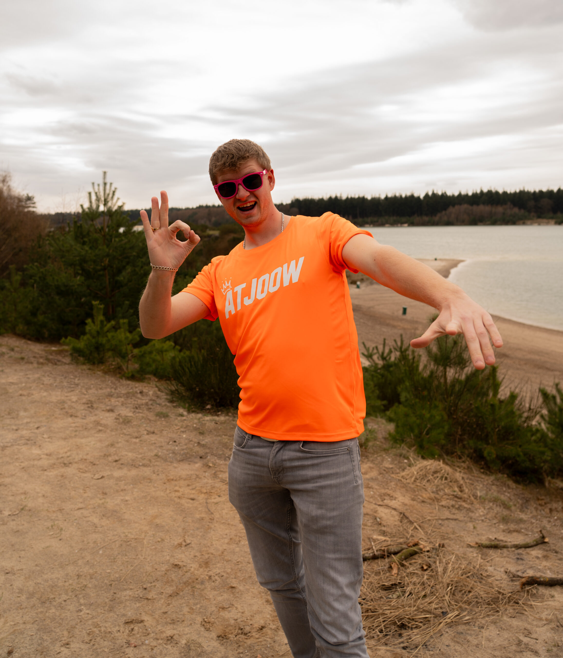 Atjoow T-shirt Oranje (geen tekst op achterkant) - Afbeelding 3