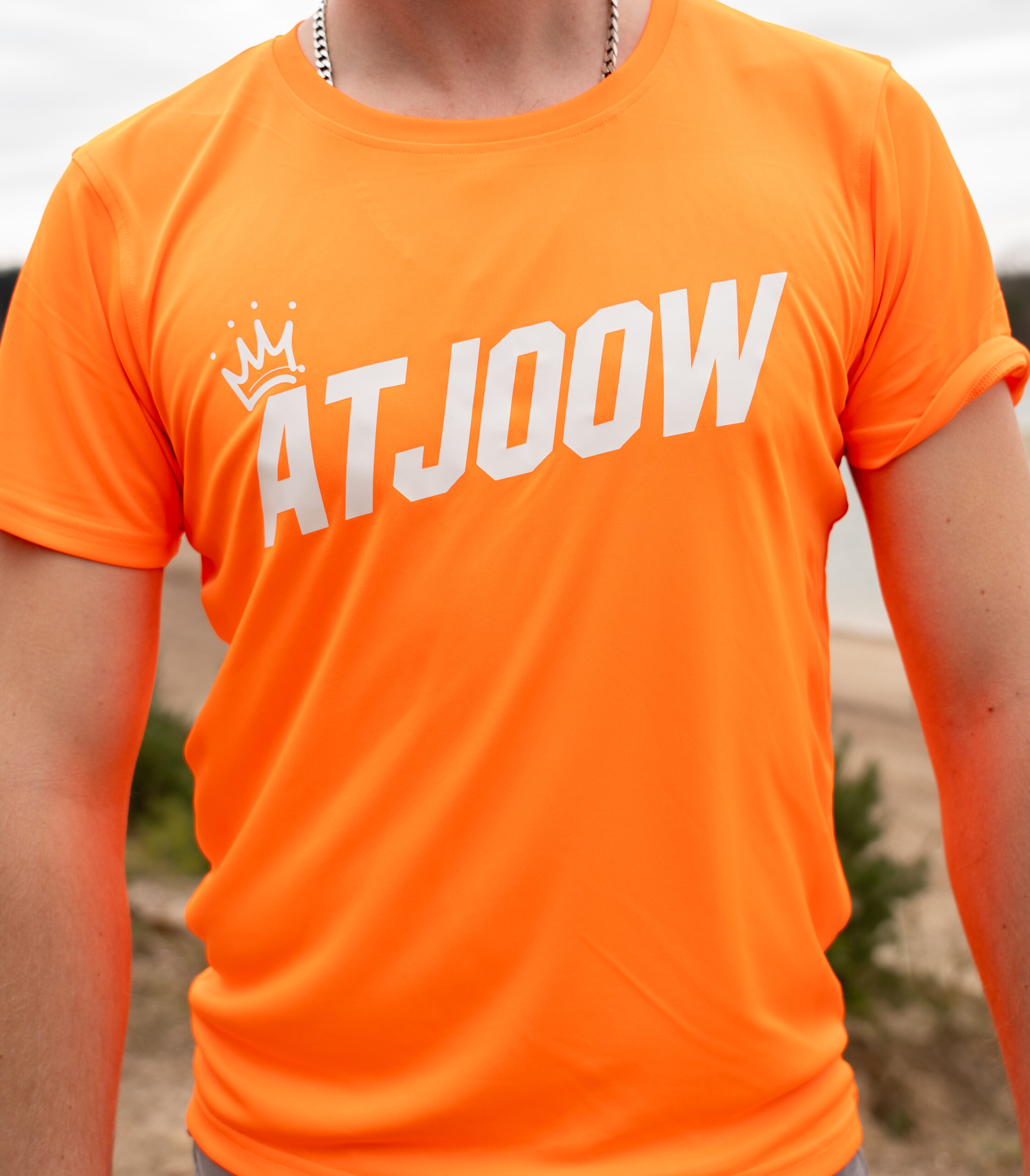 Atjoow T-shirt Oranje (geen tekst op achterkant) - Afbeelding 4