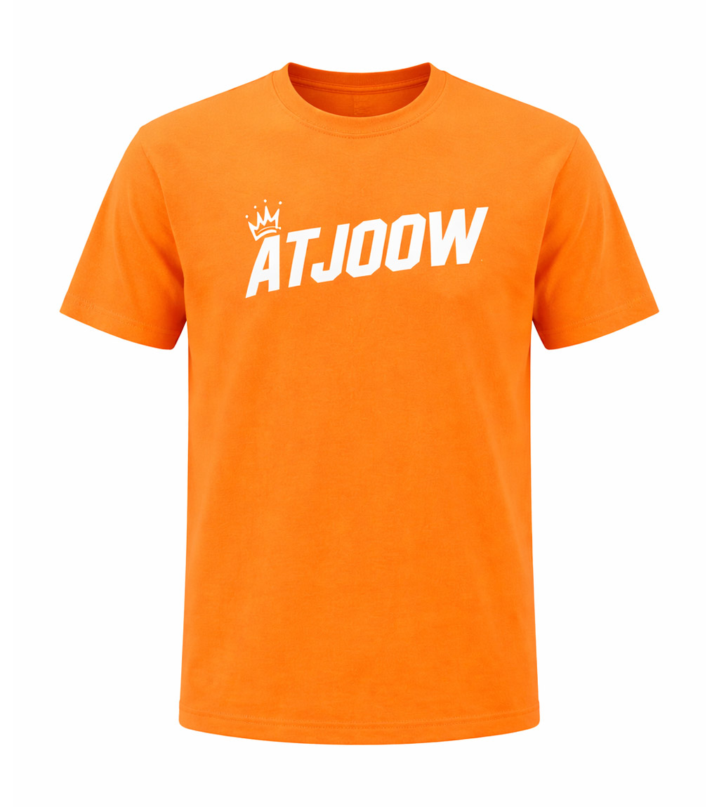 Atjoow T-shirt Oranje (geen tekst op achterkant)
