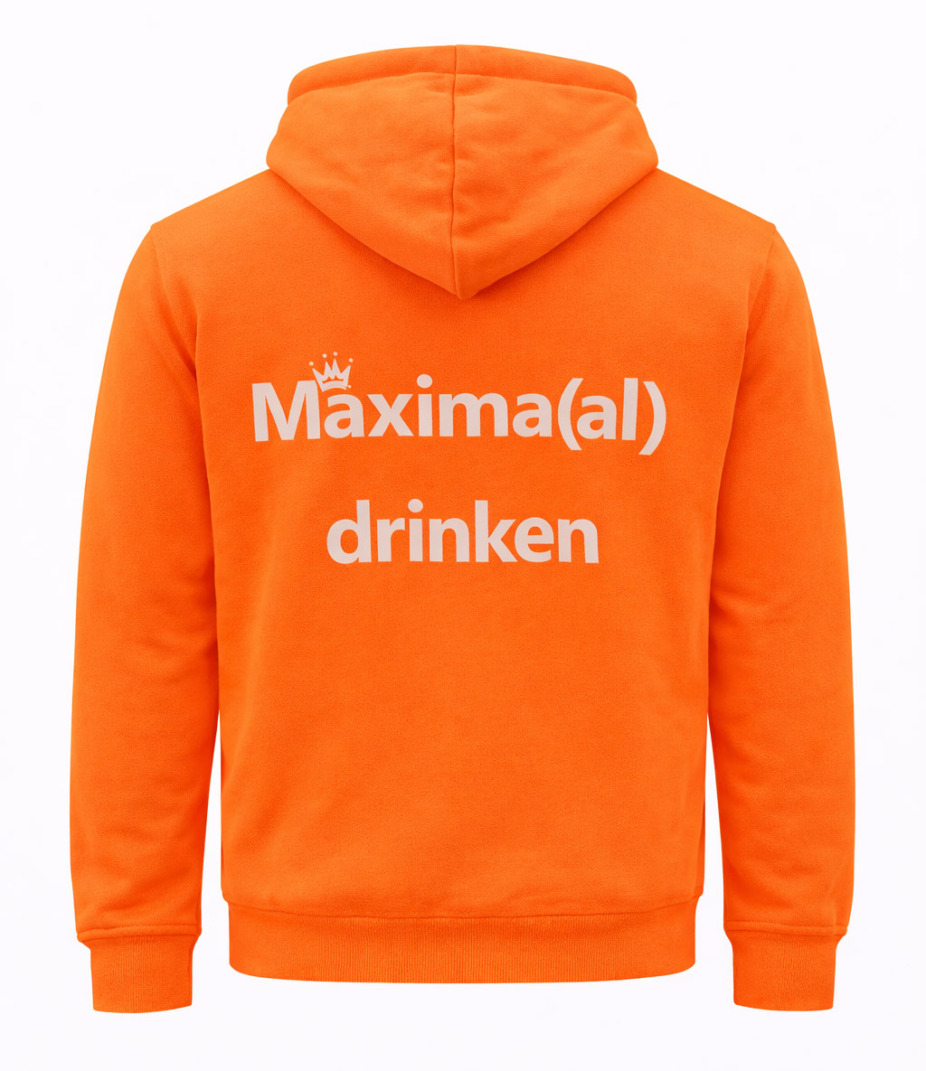 Atjoow Hoodie Oranje (Maximaal drinken)