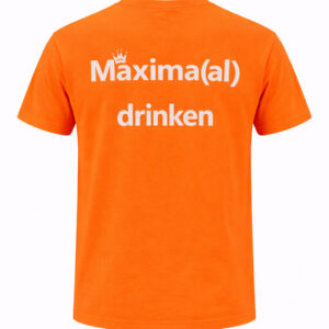 Atjoow T-shirt Oranje (Maximaal drinken)