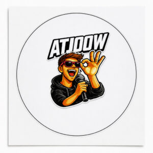 Atjoow Jordie Sticker 10x10cm