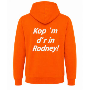 Atjoow WK-hoodie "Kop 'm d'r in Rodney"