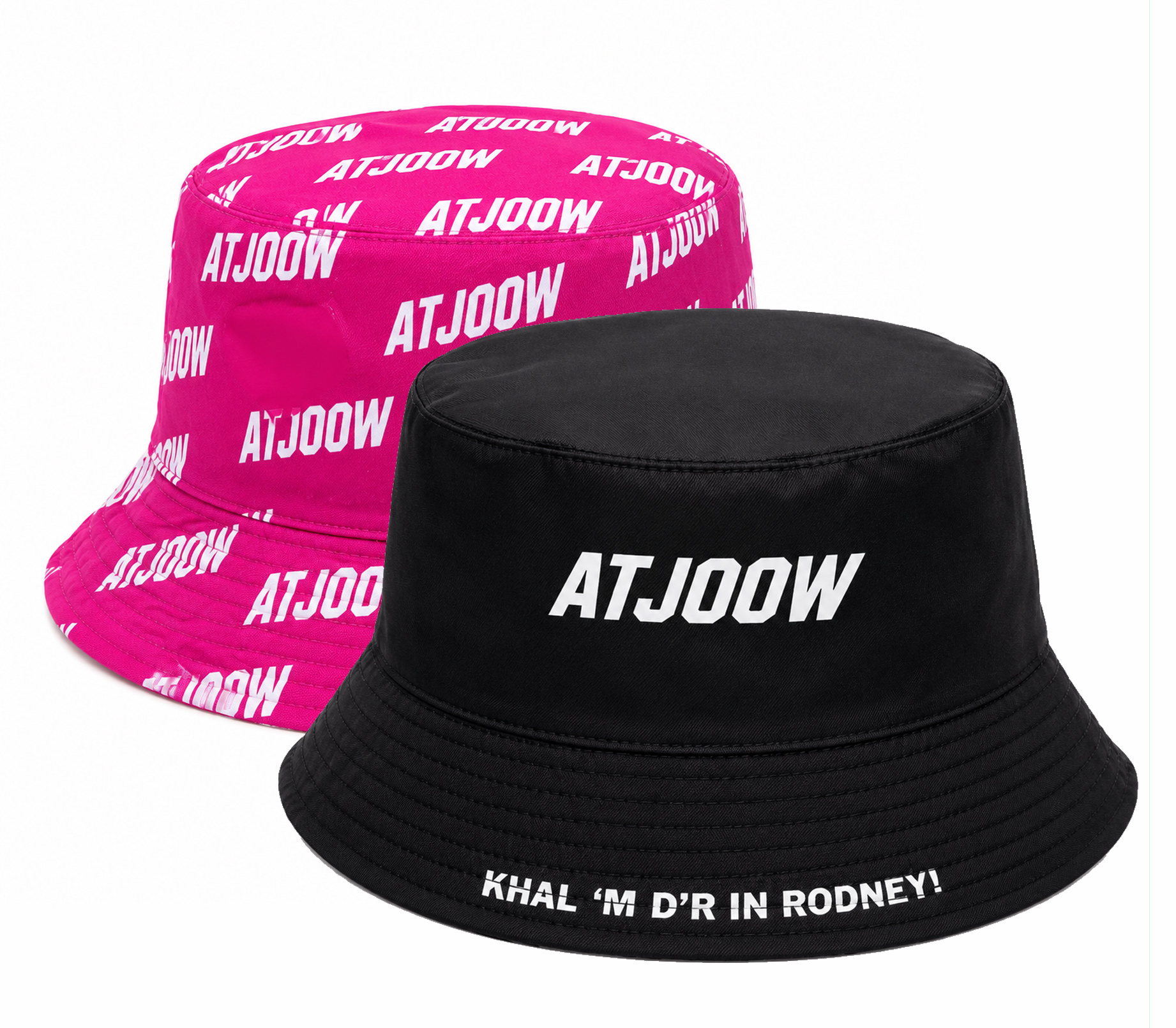 Atjoow Bucket Hat Dubbelzijdig